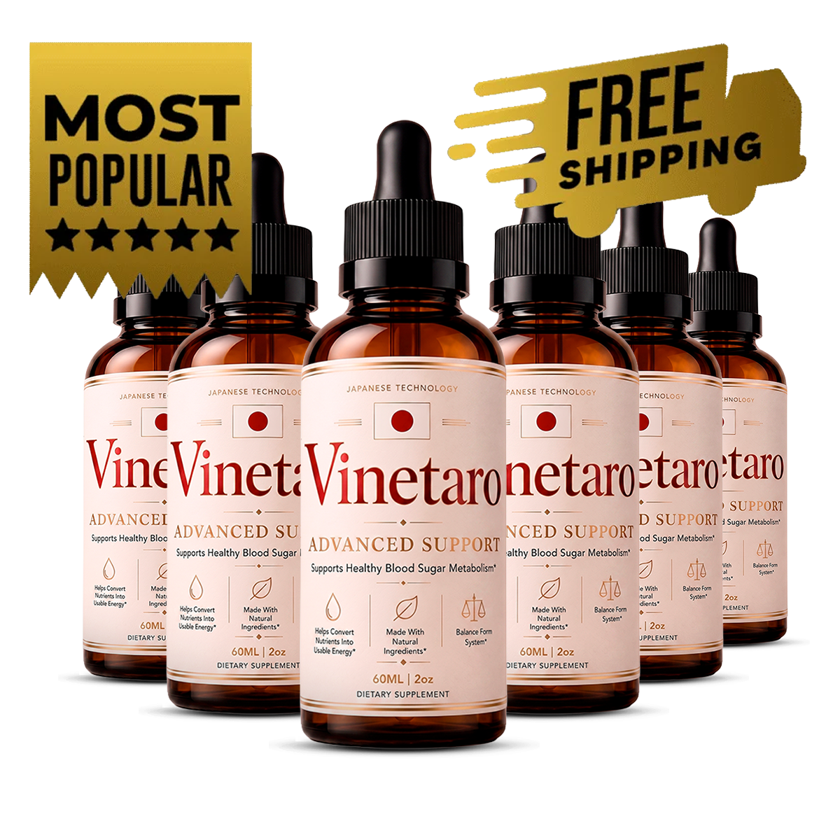Vinetaro supplement six-bottle package